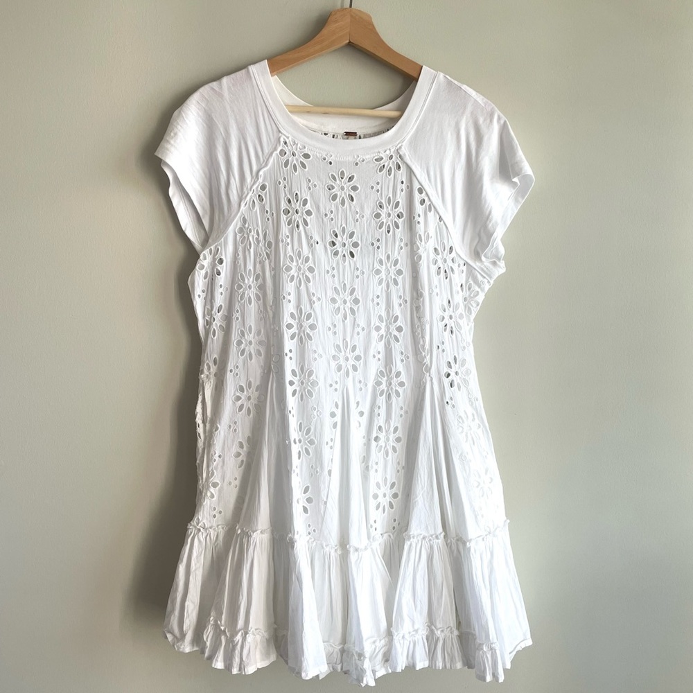 Free People White Flower Dress